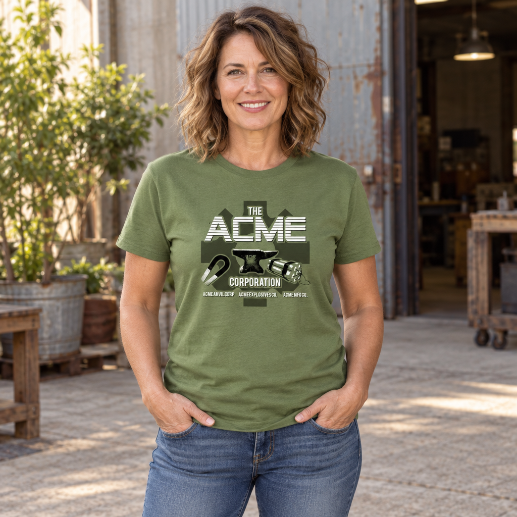 The Acme Corporation — Military Green T-Shirt — lifestyle alt