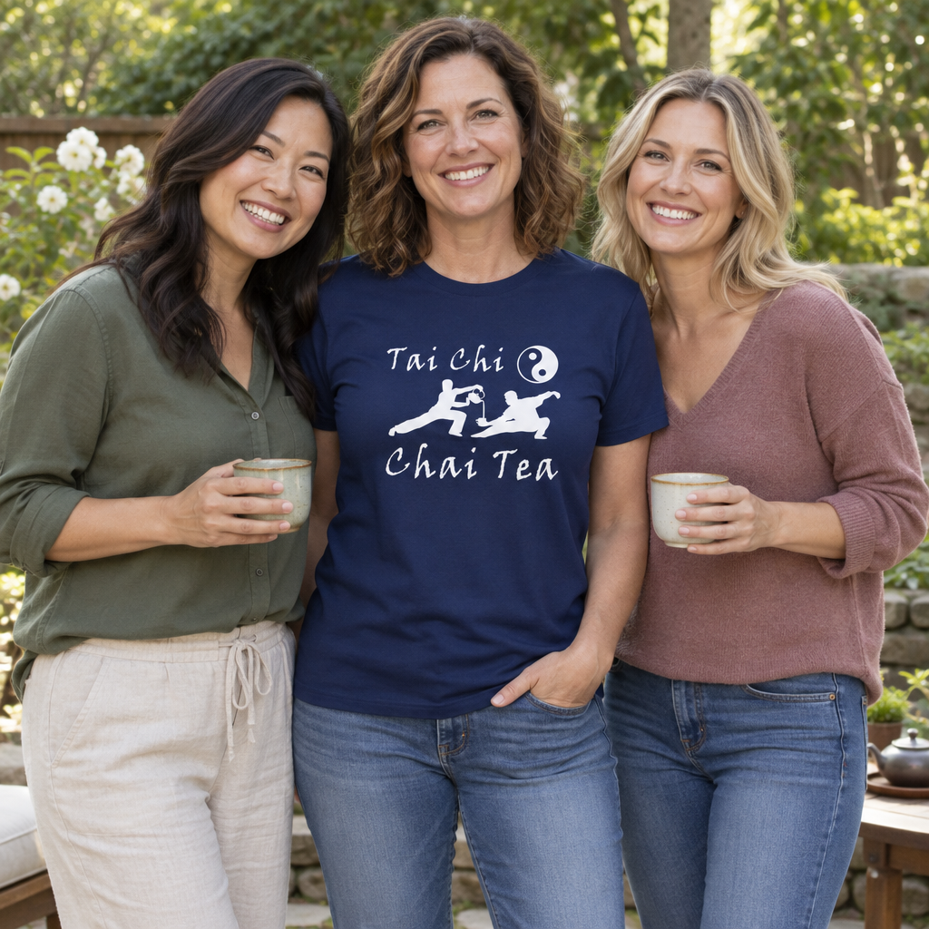 Tai Chi Chai Tea — Navy T-Shirt — lifestyle group