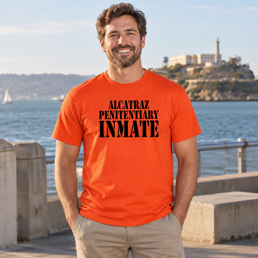 Alcatraz Penitentiary Inmate — Orange T-Shirt — lifestyle alt