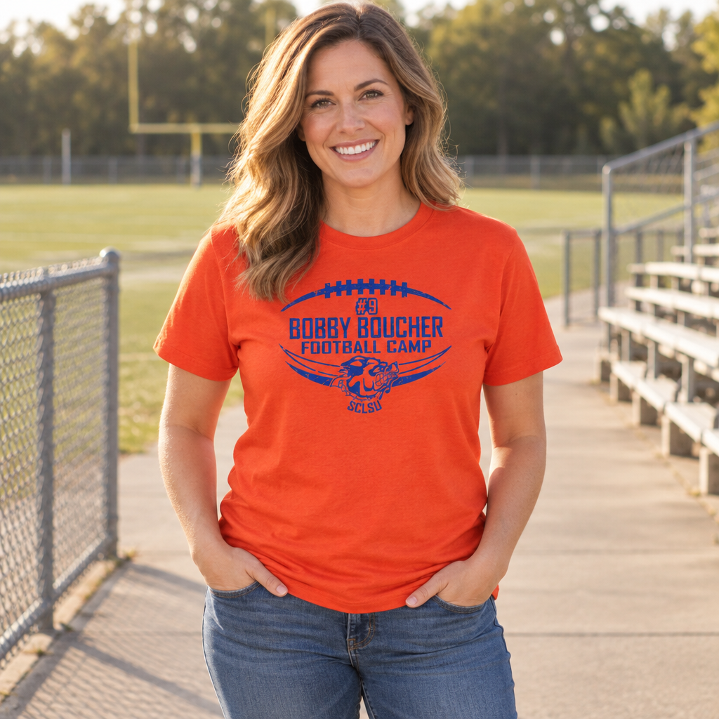 Bobby Boucher Football Camp — Orange T-Shirt — lifestyle alt