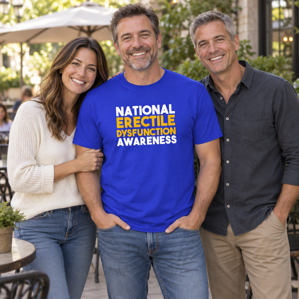 National Erectile Dysfunction Awareness — Royal Blue T-Shirt — lifestyle group