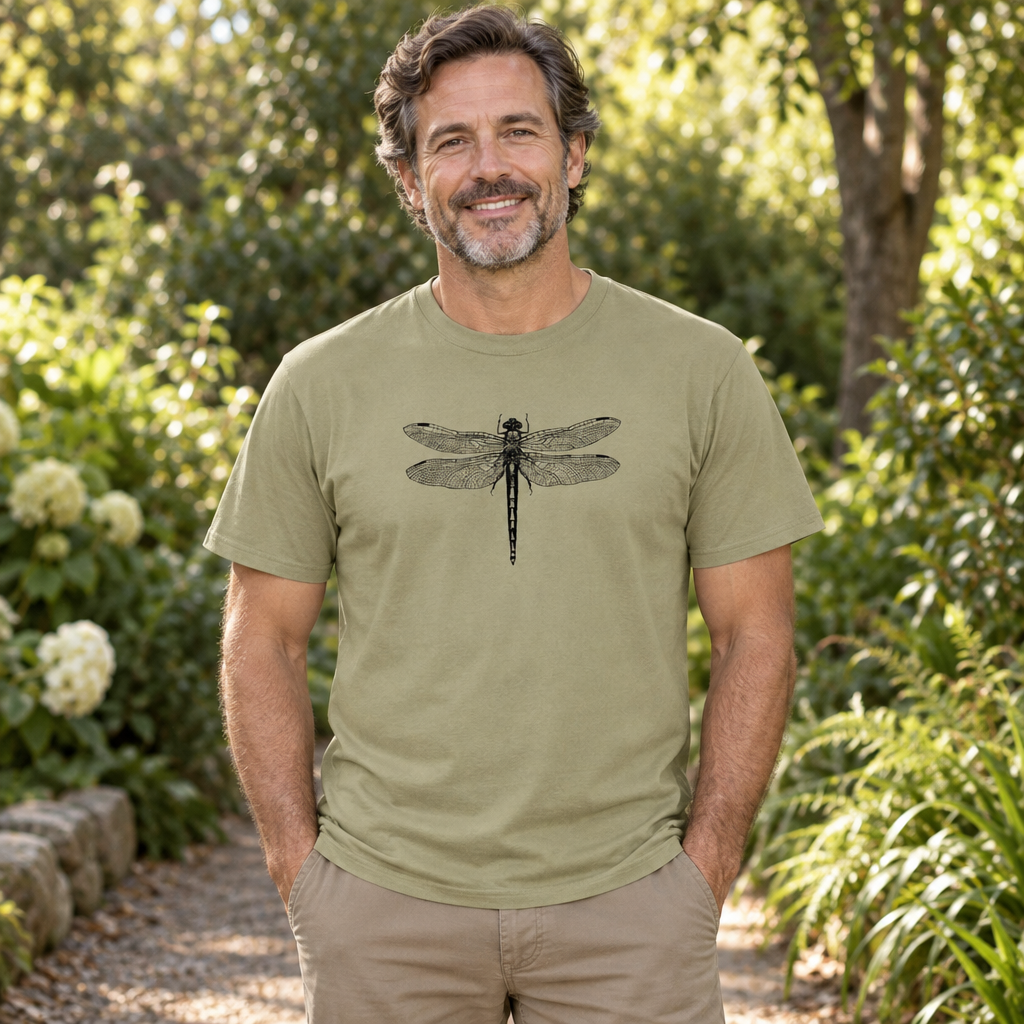 Dragonfly Illustration — Sand T-Shirt — lifestyle alt