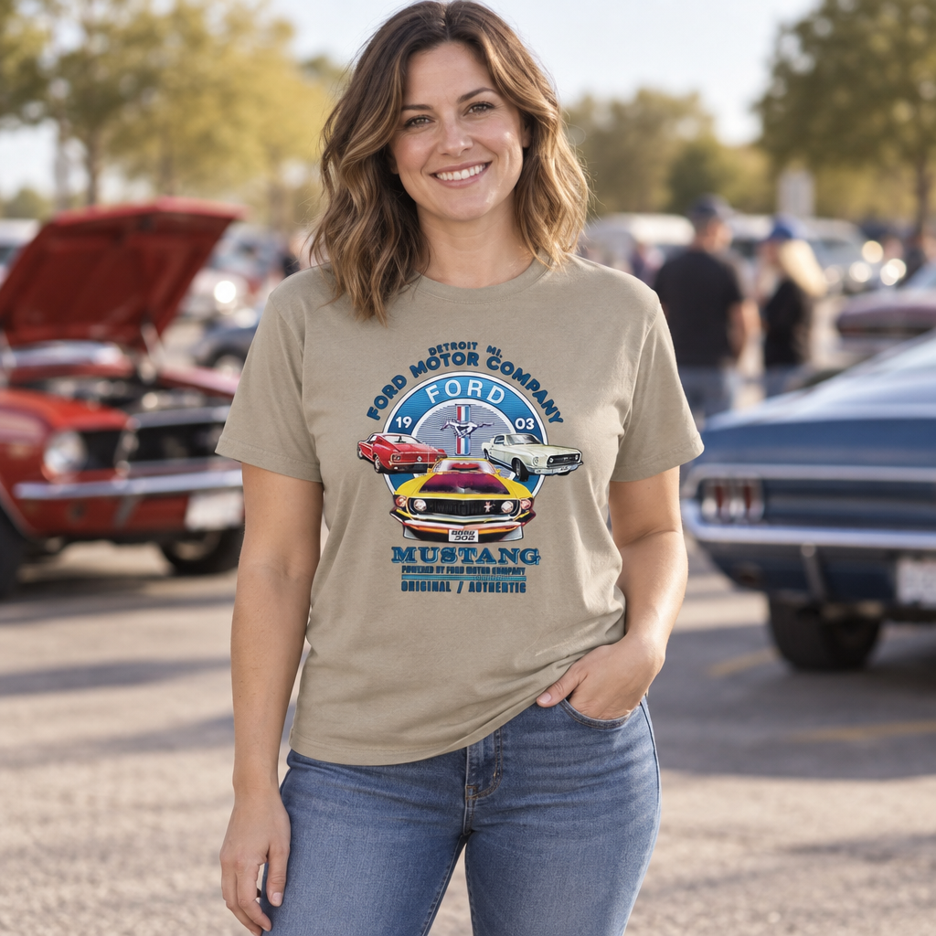 Ford Mustang 1903 — Sand T-Shirt — lifestyle alt