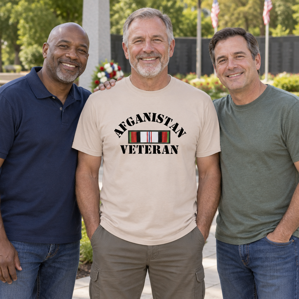 Afghanistan Veteran — Sand T-Shirt — lifestyle group
