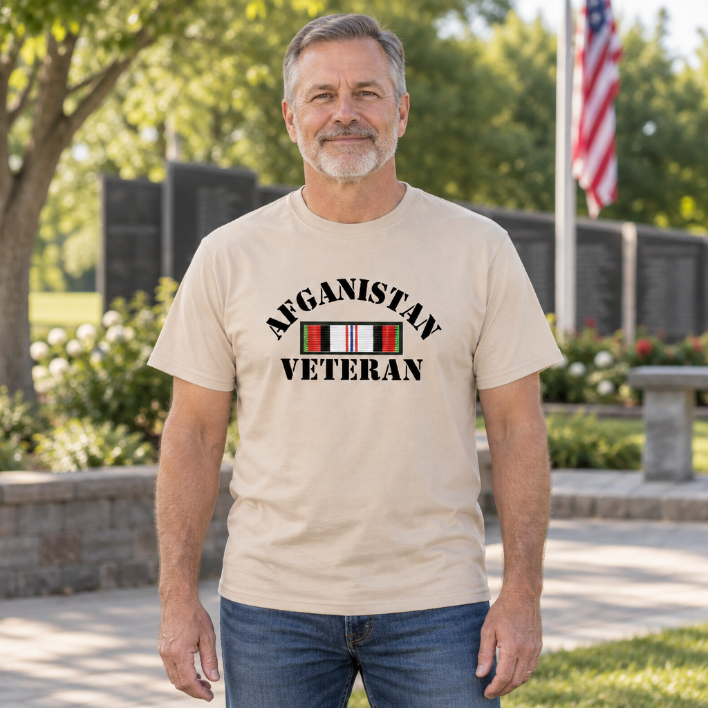 Afghanistan Veteran — Sand T-Shirt — lifestyle hero