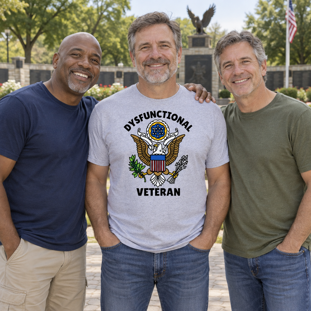 Dysfunctional Veteran — Sport Gray T-Shirt — lifestyle group
