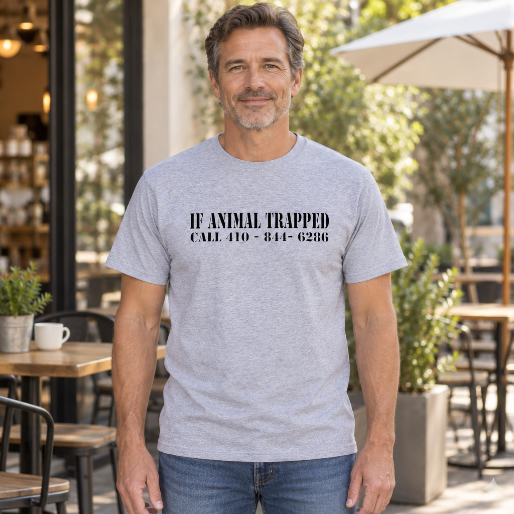 If Animal Trapped Call — Sport Gray T-Shirt — lifestyle hero
