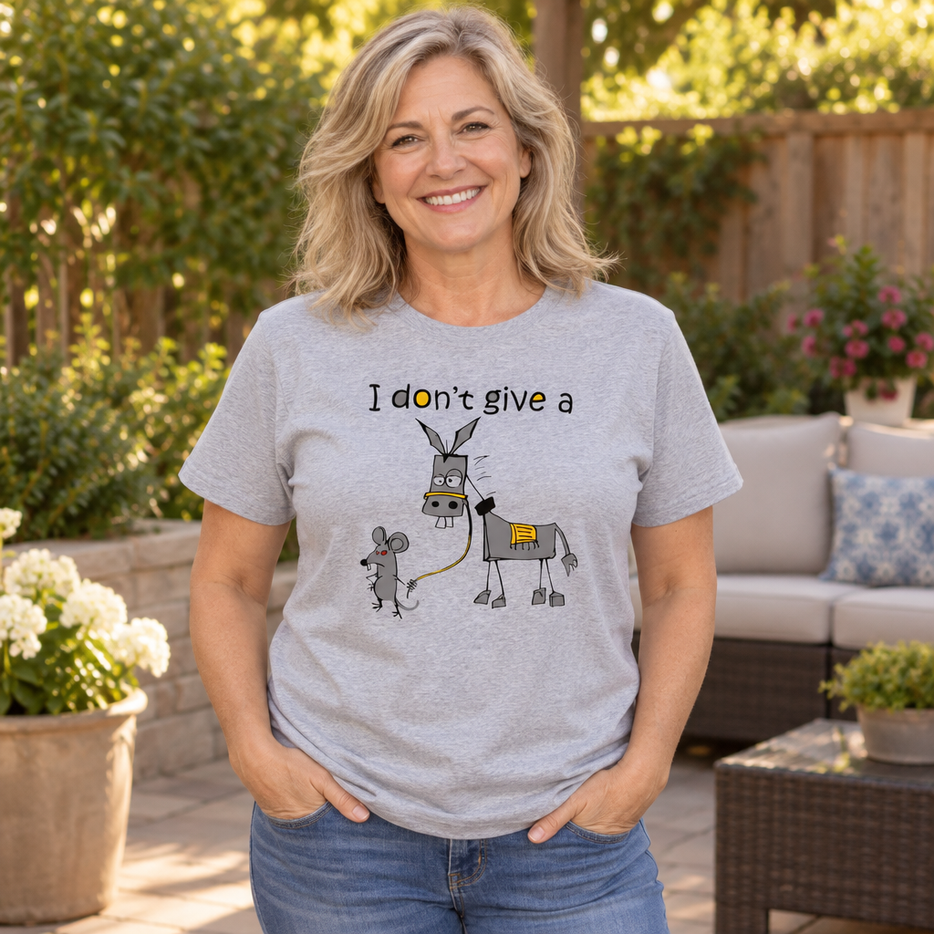 I Don't Give a Rat's Ass — Sport Gray T-Shirt — lifestyle alt
