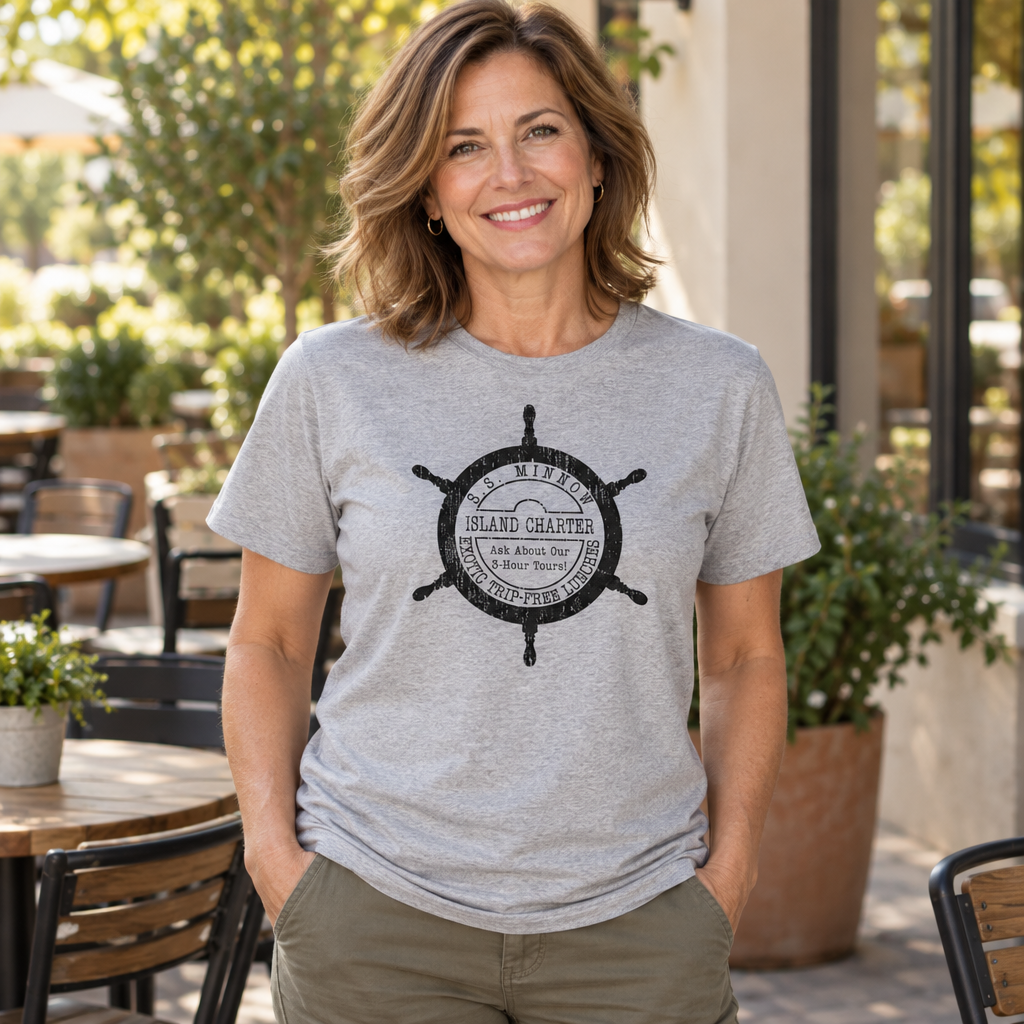 S.S. Minnow Island Charters — Sport Gray T-Shirt — lifestyle alt