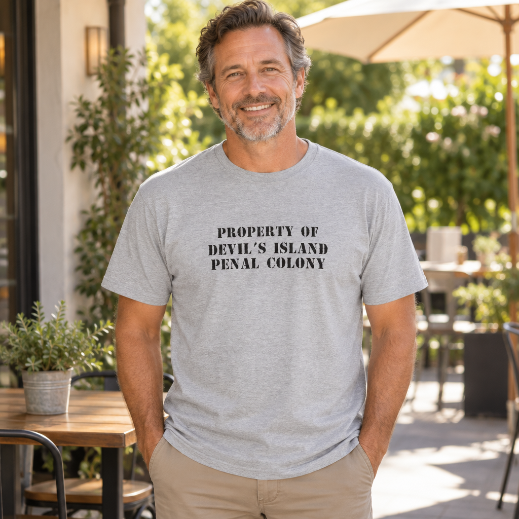 Devil’s Island Penal Colony — Sport Gray T-Shirt — lifestyle alt