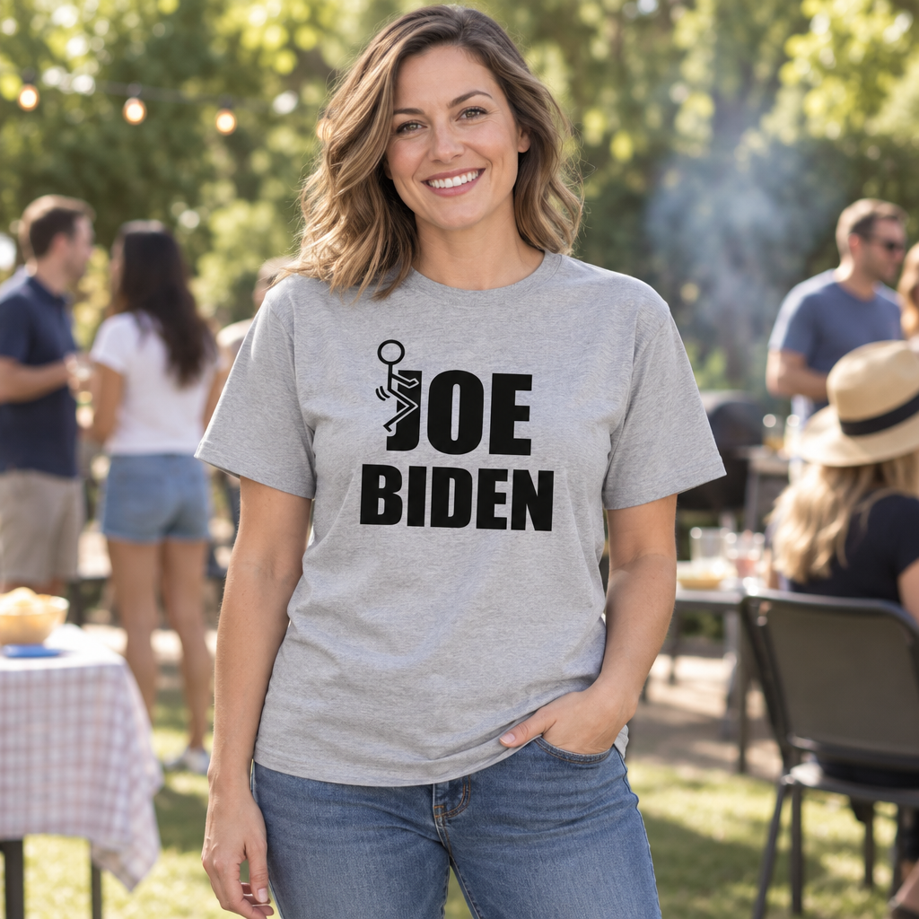 Joe Biden Stick Figure — Sport Gray T-Shirt — lifestyle alt