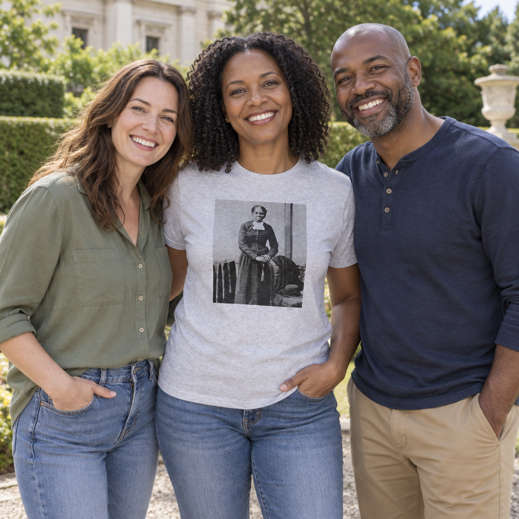 Harriet Tubman Portrait — Sport Gray T-Shirt — lifestyle group
