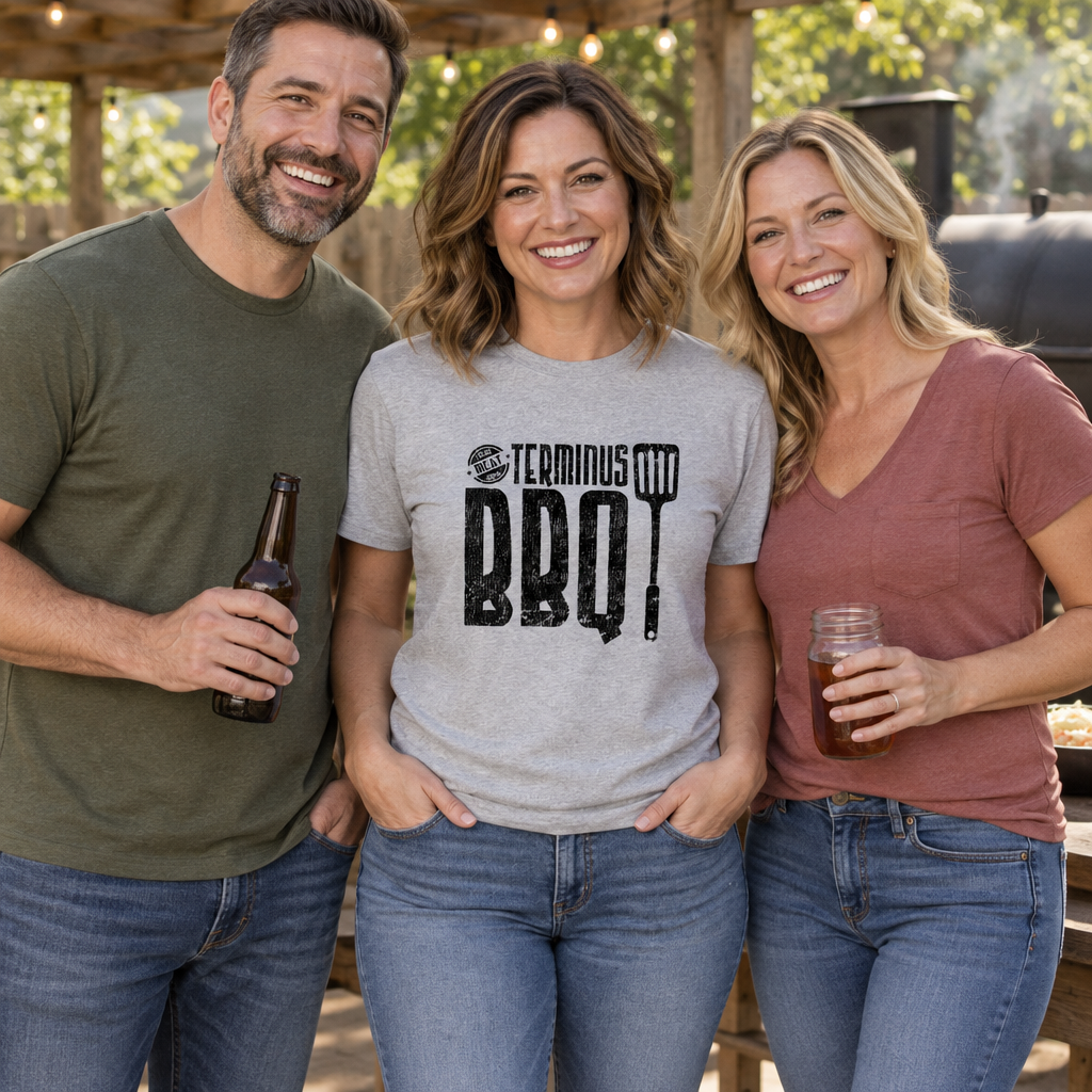 Terminus BBQ — Sport Gray T-Shirt — lifestyle group