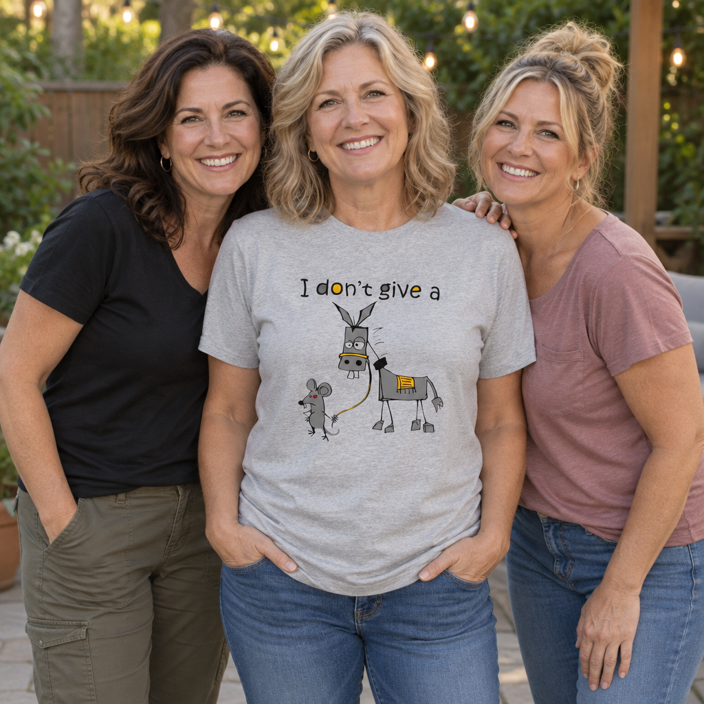 I Don't Give a Rat's Ass — Sport Gray T-Shirt — lifestyle group