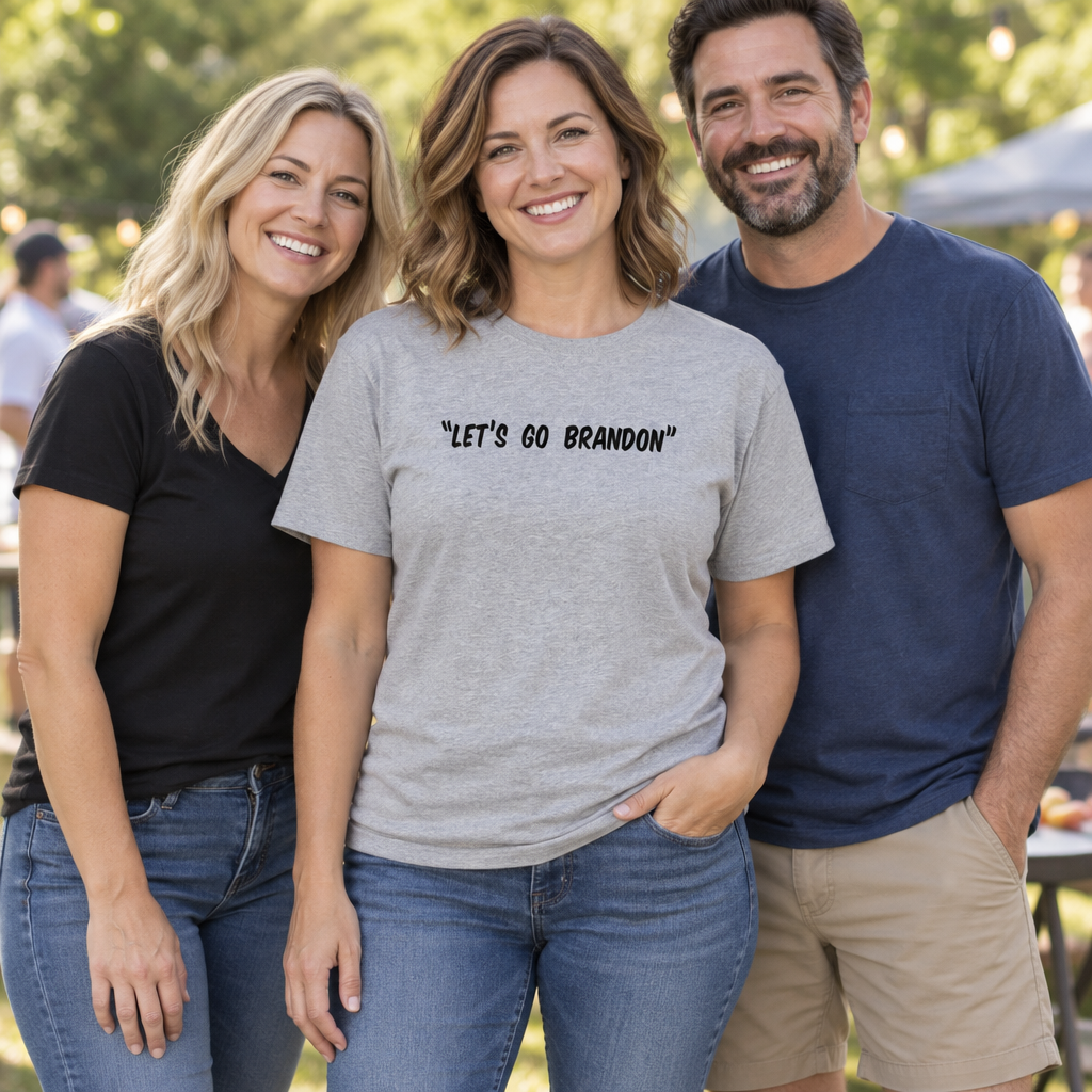 Let's Go Brandon — Sport Gray T-Shirt — lifestyle group