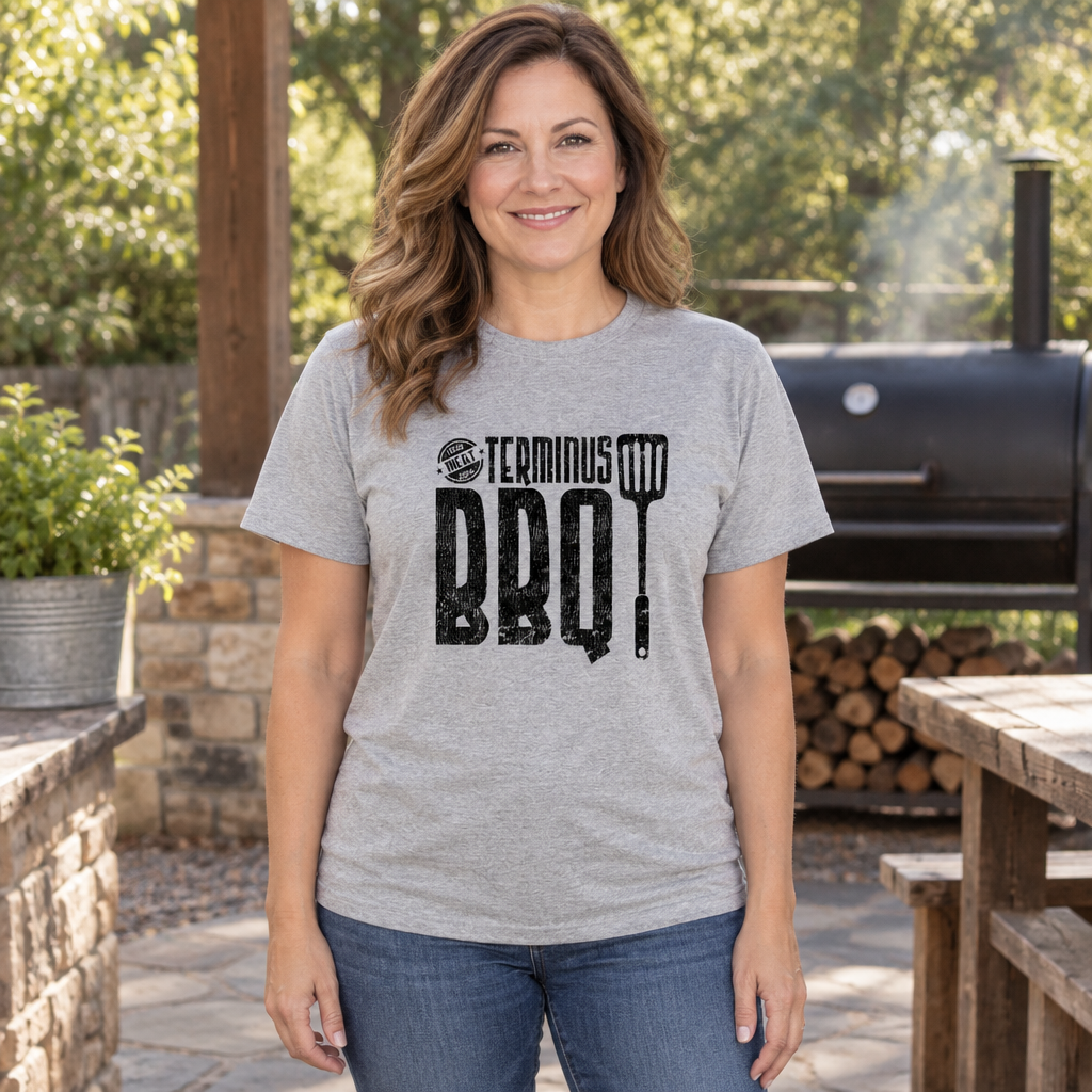 Terminus BBQ — Sport Gray T-Shirt — lifestyle hero