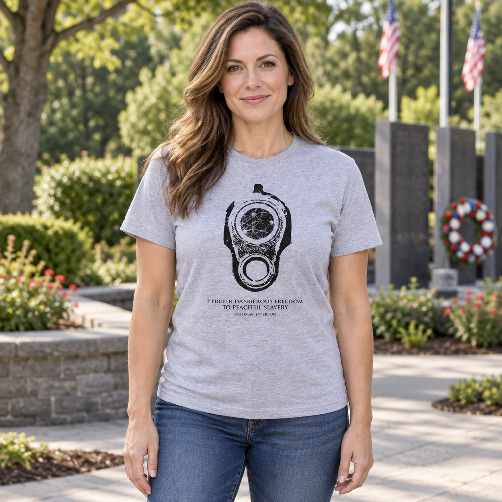 Dangerous Freedom — Sport Gray T-Shirt — lifestyle hero
