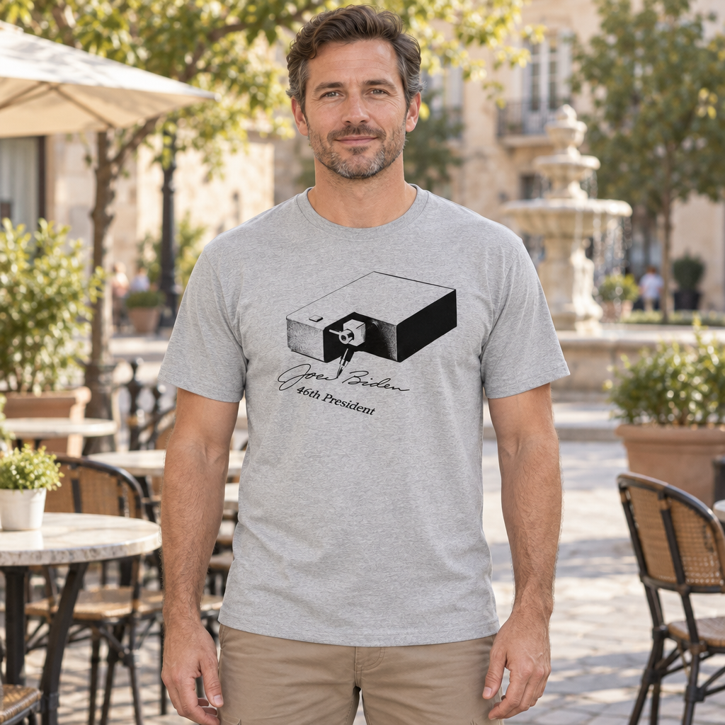Autopen Joe — Sport Gray T-Shirt — lifestyle hero
