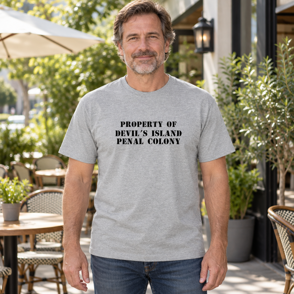 Devil’s Island Penal Colony — Sport Gray T-Shirt — lifestyle hero