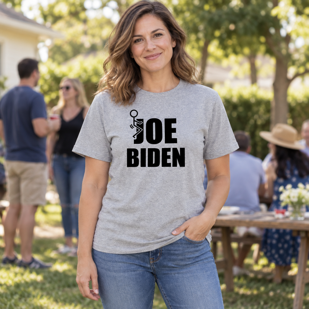 Joe Biden Stick Figure — Sport Gray T-Shirt — lifestyle hero