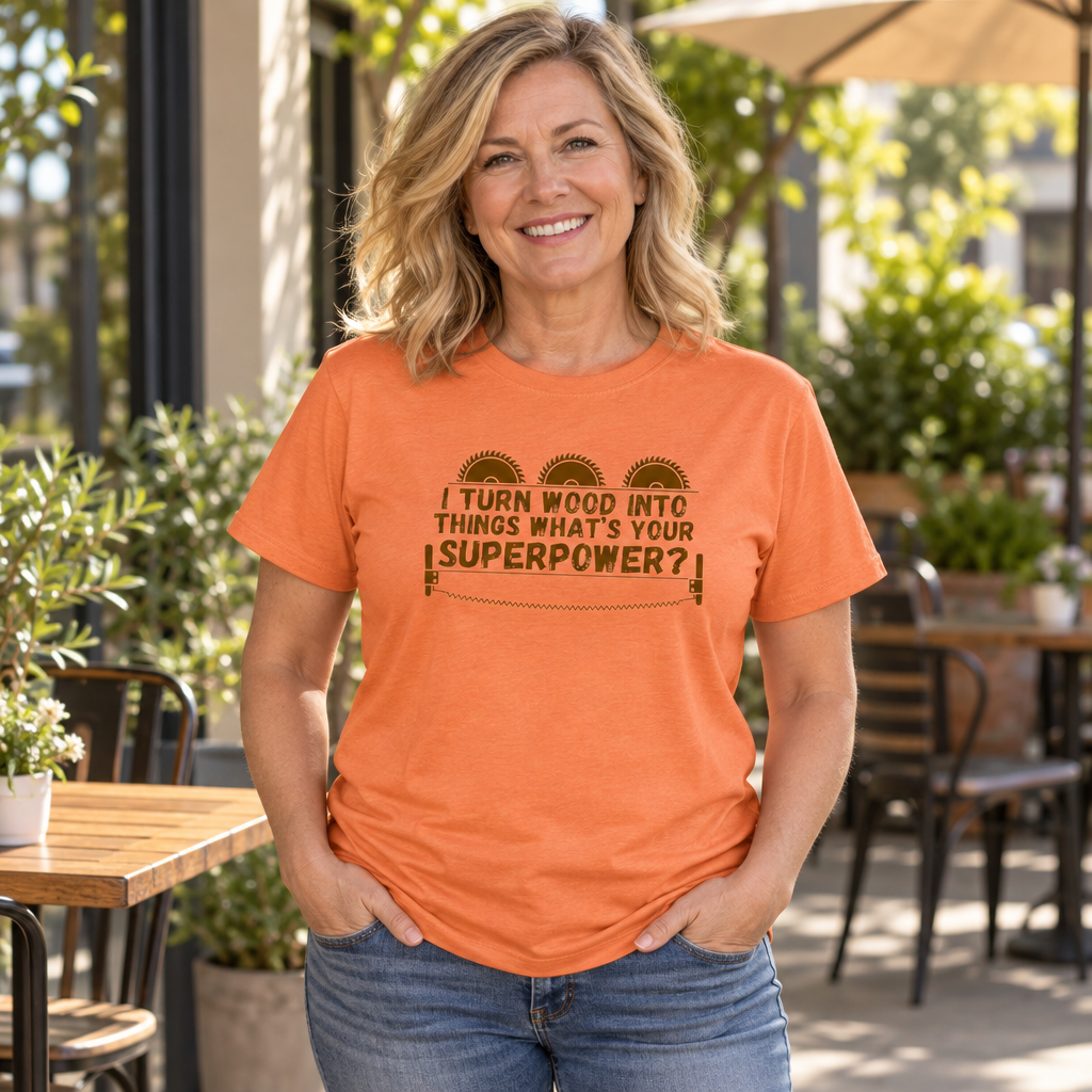 Carpenter Whats Your Superpower — Tangerine T-Shirt — lifestyle alt