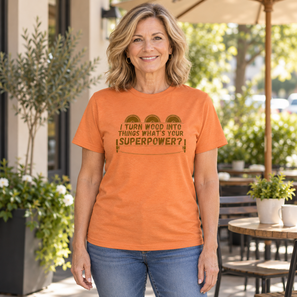 Carpenter Whats Your Superpower — Tangerine T-Shirt — lifestyle hero