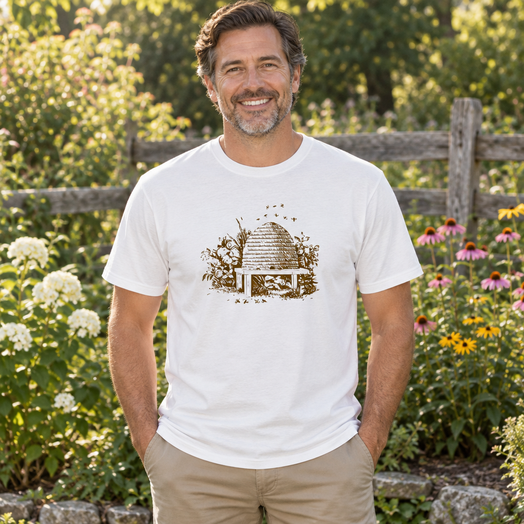 Vintage Beehive — White T-Shirt — lifestyle alt