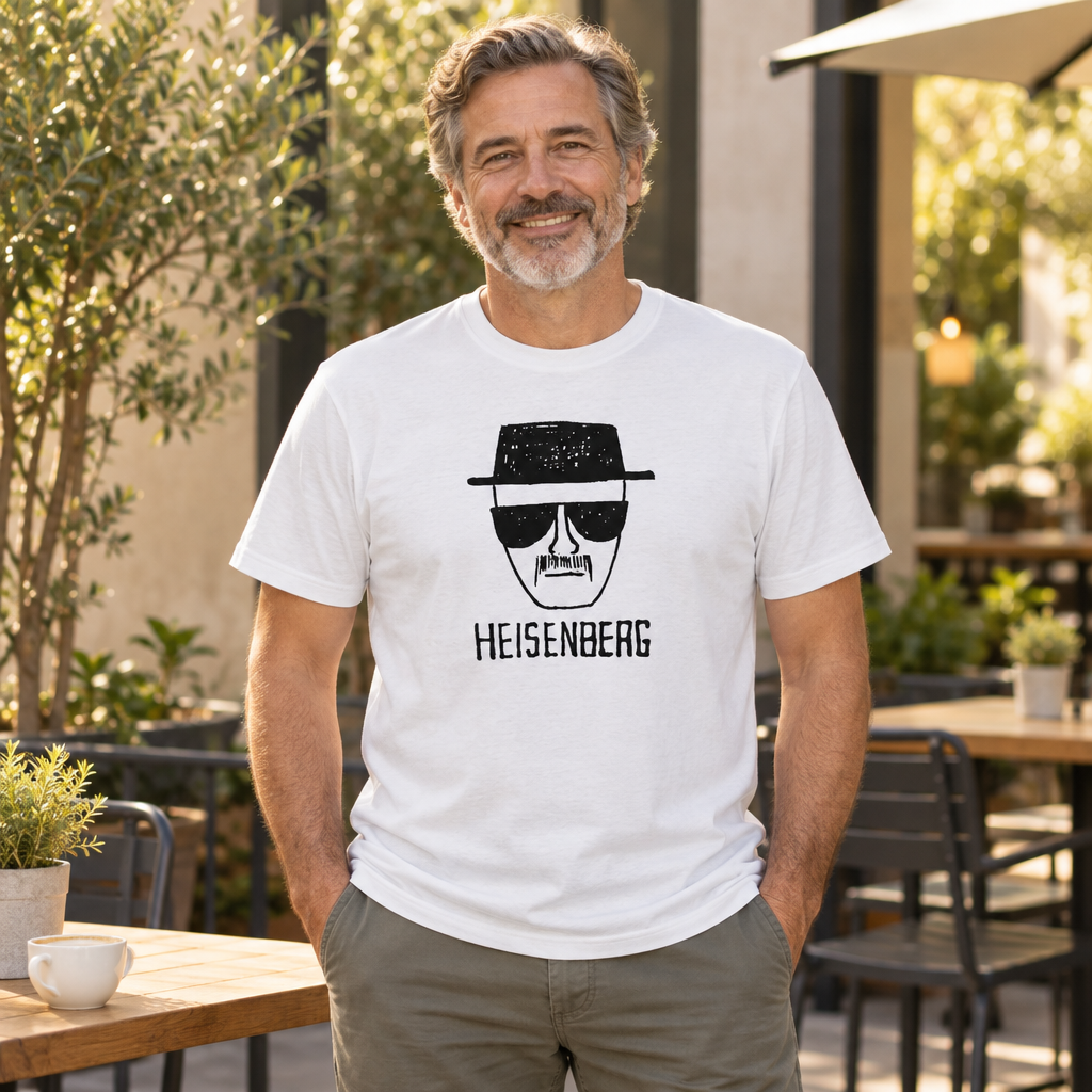 Heisenberg Hat and Glasses — White T-Shirt — lifestyle alt
