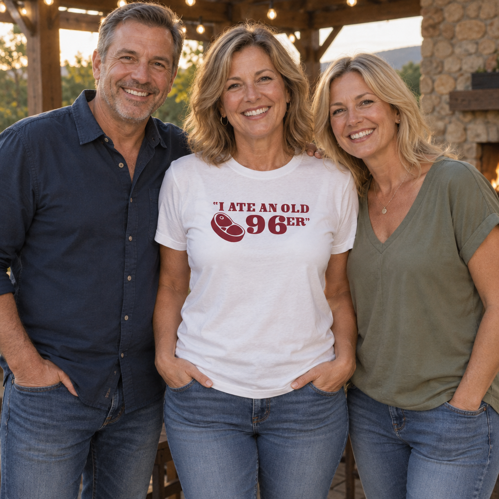 I Ate an Old 96er — White T-Shirt — lifestyle group