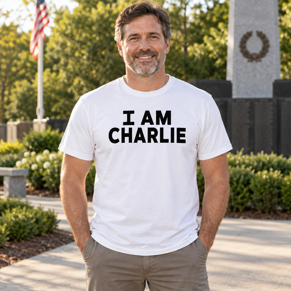I Am Charlie — White T-Shirt — lifestyle alt