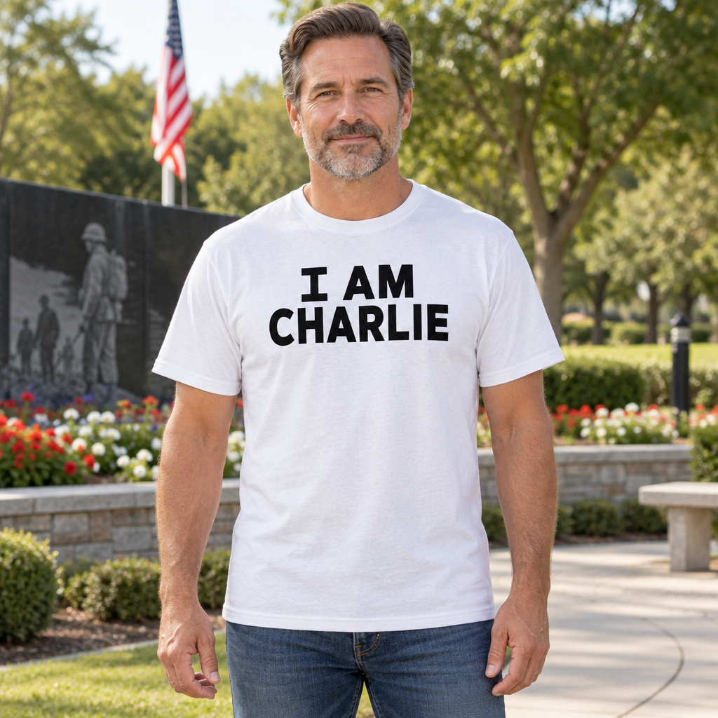I Am Charlie — White T-Shirt — lifestyle hero