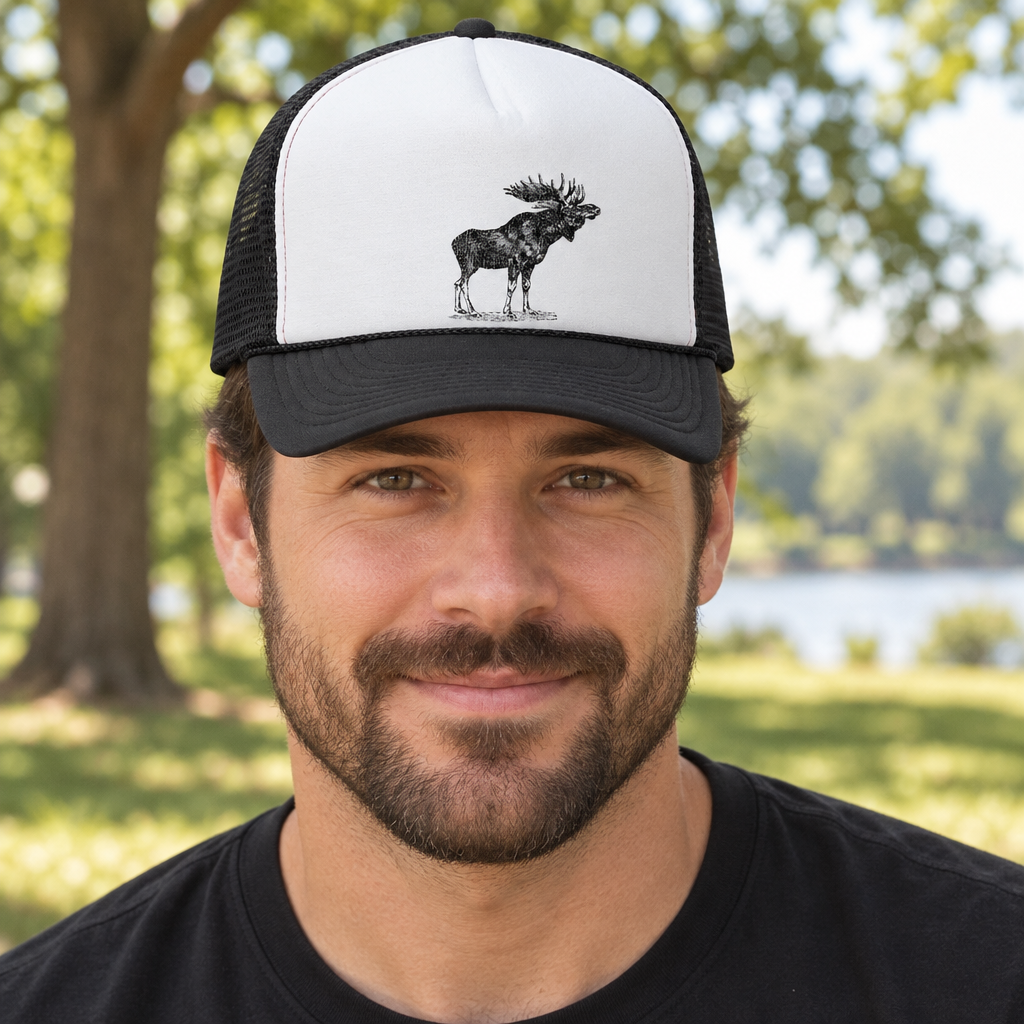Moose — Black Trucker Hat — lifestyle alt