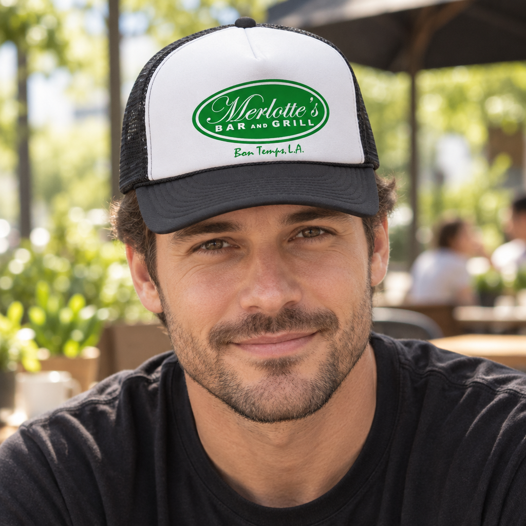 Merlotte's Bar and Grill — Black Trucker Hat — lifestyle hero
