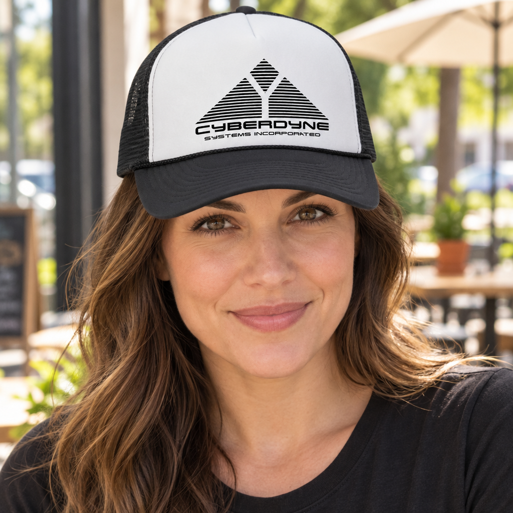 Cyberdyne Systems — Black Trucker Hat — lifestyle hero