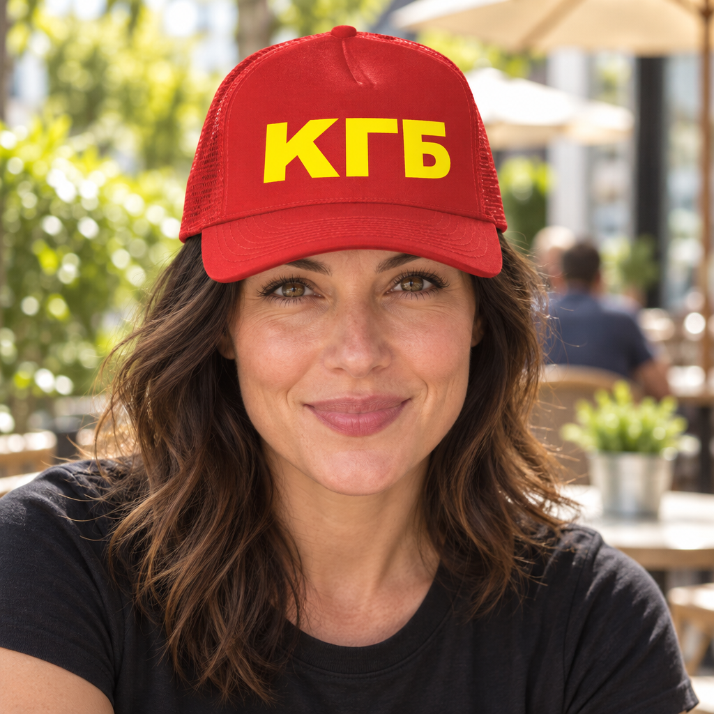 KGB — Red Trucker Hat — lifestyle alt