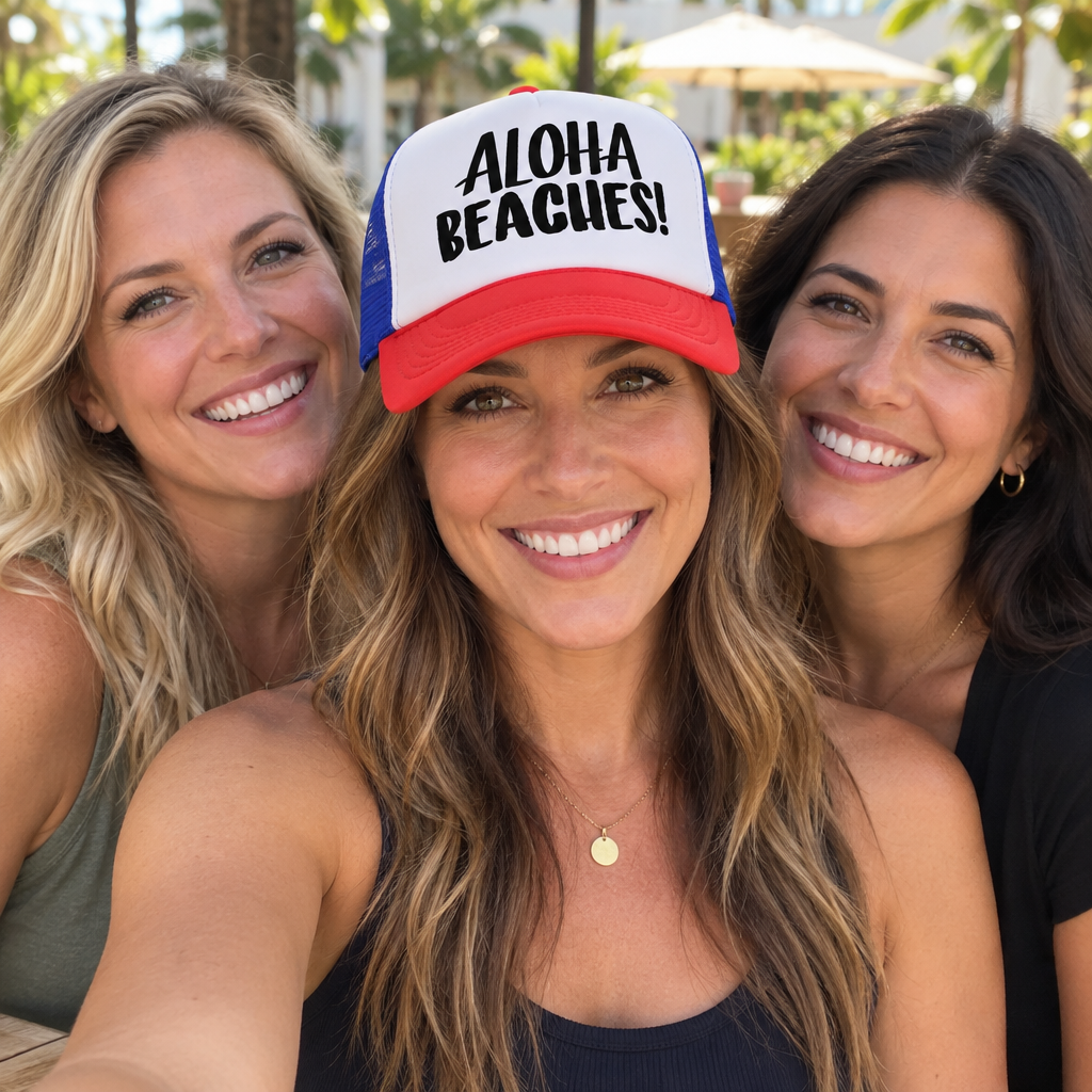 Aloha Beaches — RWB Trucker Hat — lifestyle group