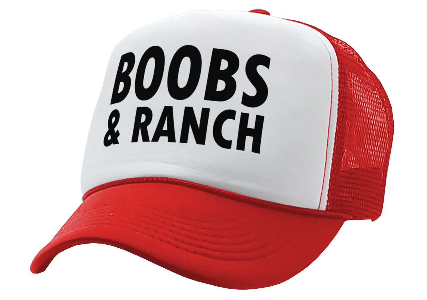 BOOBS AND RANCH - Five Panel Retro Style TRUCKER Cap