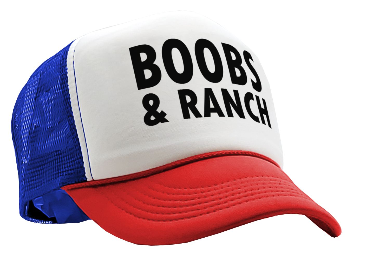 BOOBS AND RANCH - Five Panel Retro Style TRUCKER Cap