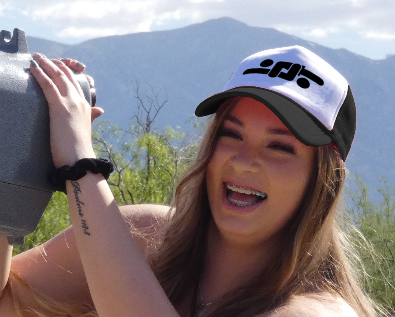 EAT OUT - sexy 69 position - Five Panel Retro Style TRUCKER Cap