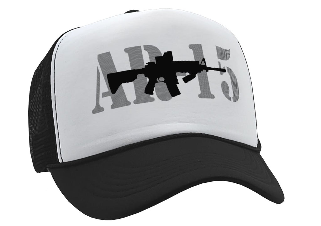 AR-15 - gun rights 2nd amendment patriot - Vintage Retro Style Trucker Cap Hat - Five Panel Retro Style TRUCKER Cap